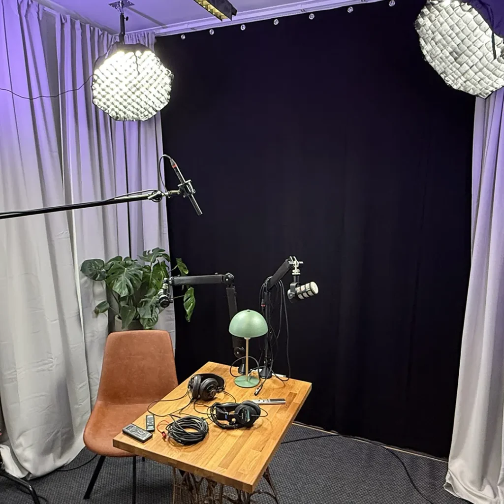 En NTG5 kompletterar mikrofonuppsättningen på The Content Factory